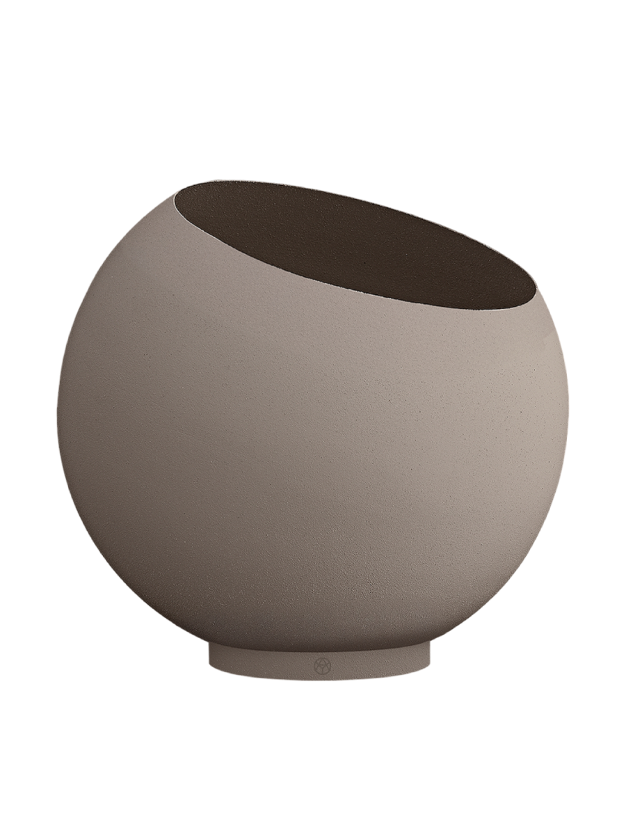 
Portavaso di design per interni/esterni „Globe“, tortora - Ø 60 cm x 50 cm