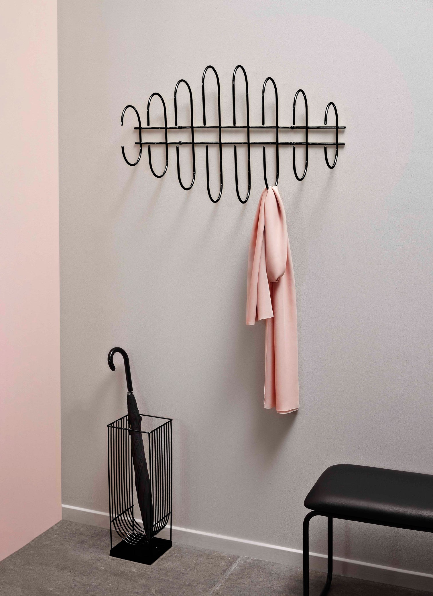 
Porte-parapluies design « Curva » - Noir