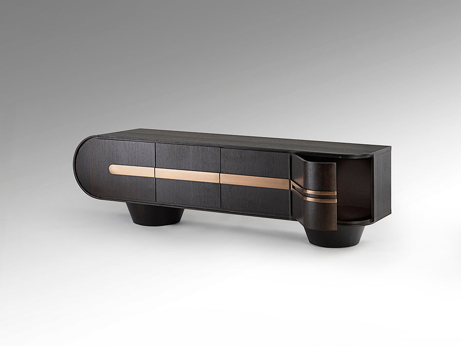 
Mobile porta TV di design «Luca» a 4 ante