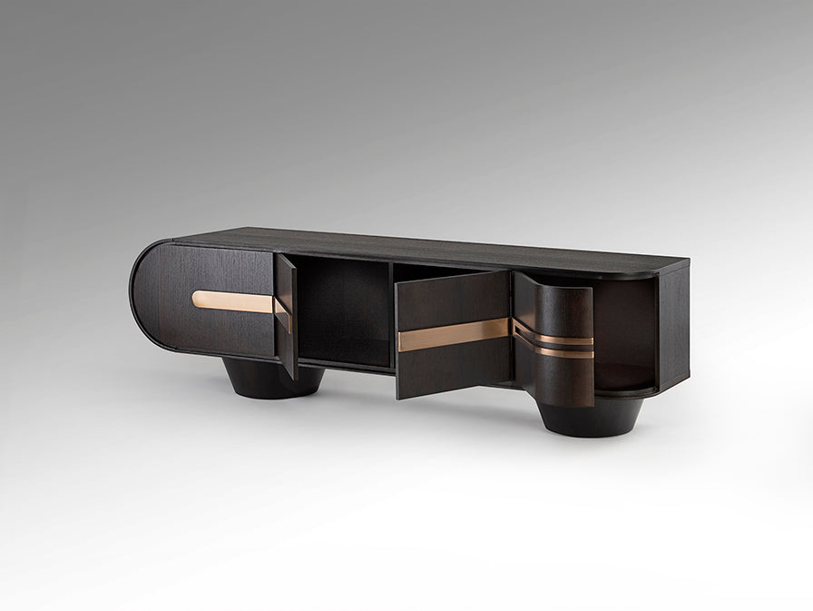 
Mobile porta TV di design «Luca» a 4 ante