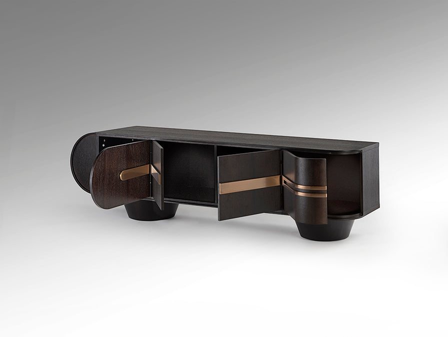 
Mobile porta TV di design «Luca» a 4 ante