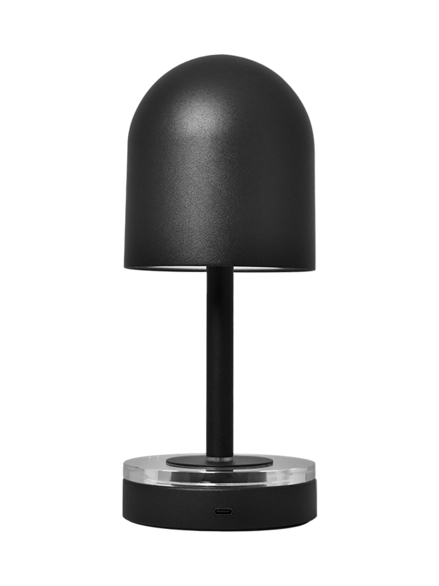 
Tragbare In-/Outdoor Akku-Tischlampe „Luceo“ Ø 9.9 x 24 cm - Schwarz