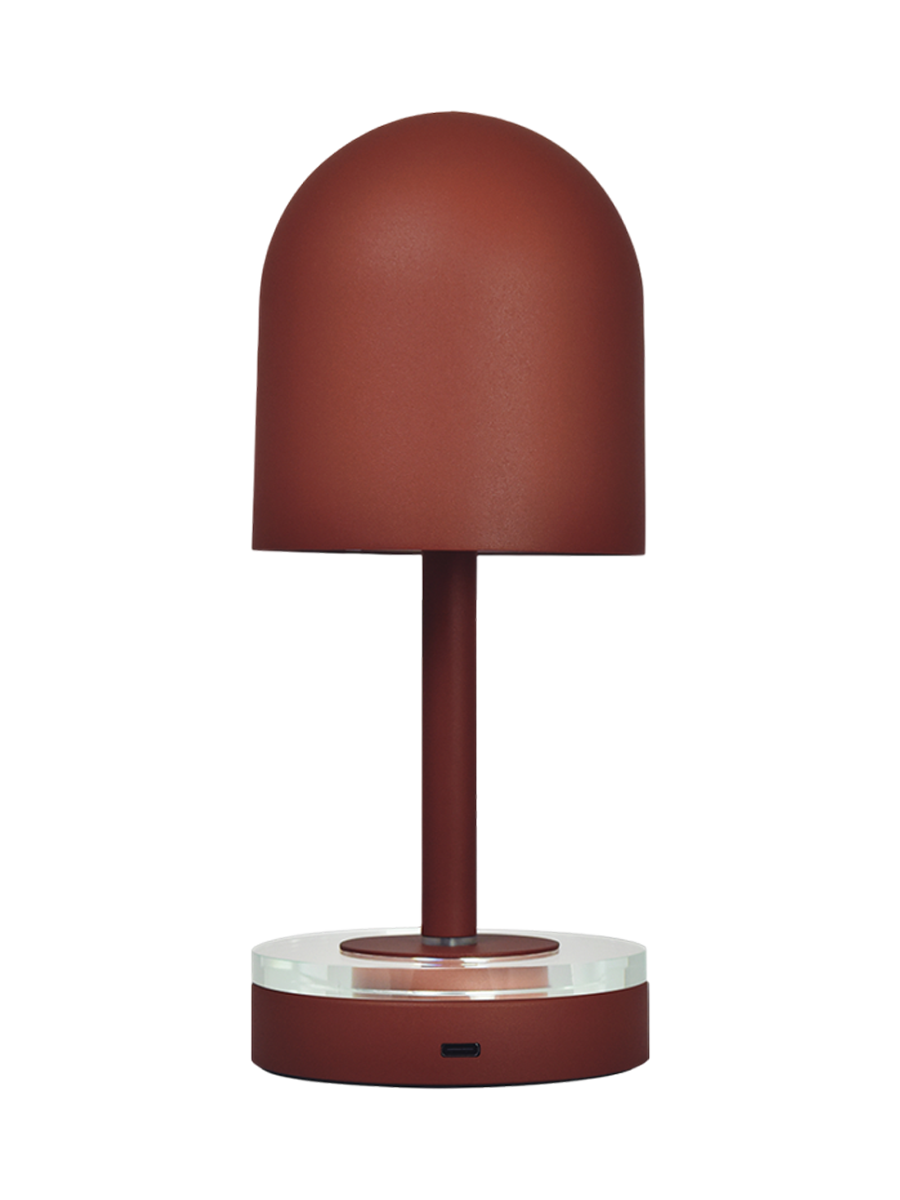 
Tragbare In-/Outdoor Akku-Tischlampe „Luceo“ Ø 9.9 x 24 cm - Ginger Bread