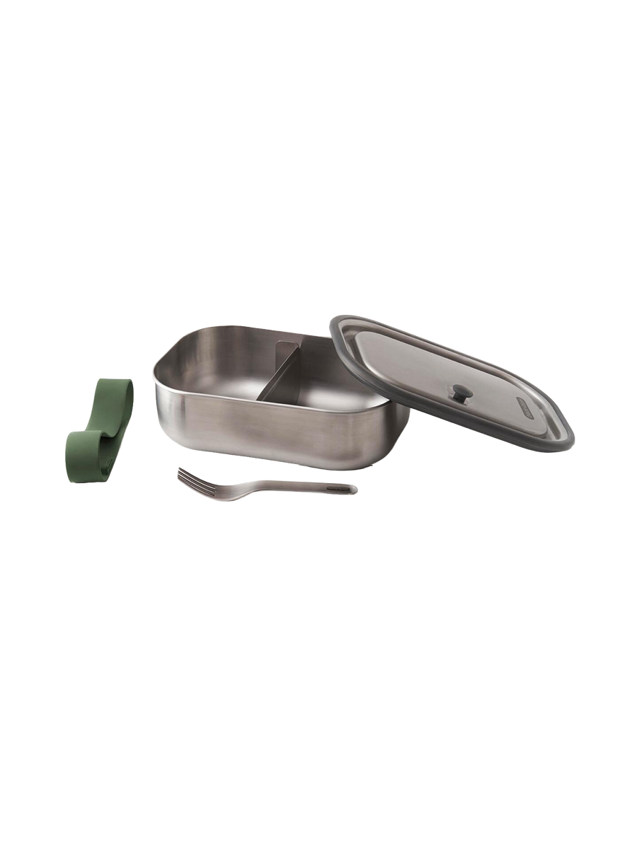 
Boîte à lunch multifonctionnelle en acier inoxydable « Blum » 1000 ml - Vert olive