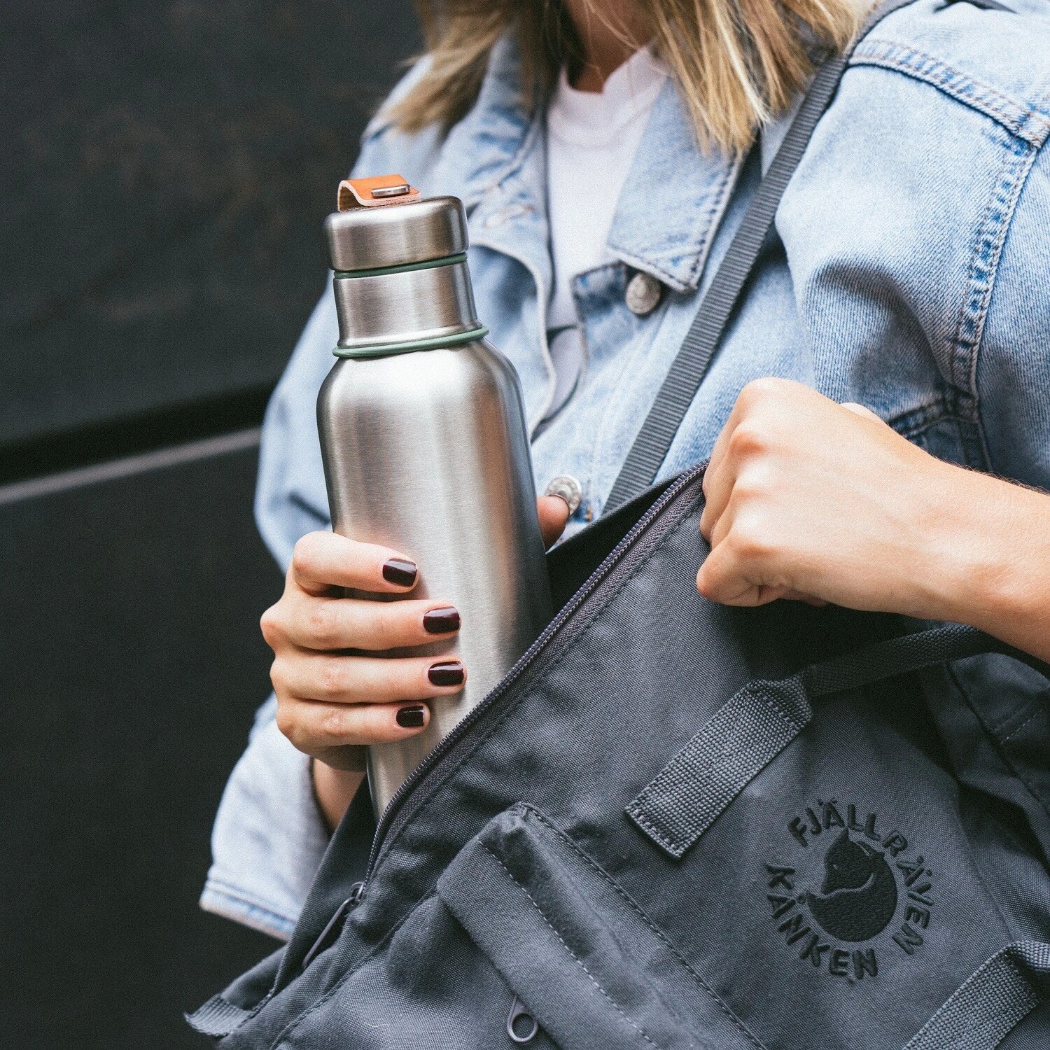
"Briton" Stainless Steel Insulated Water Bottle 500 ml - Olive green