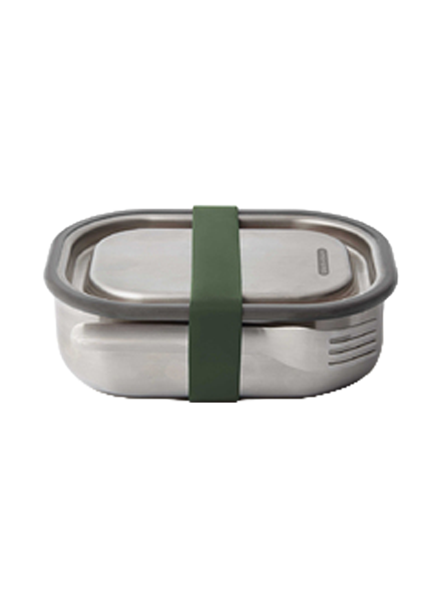 
Boîte à déjeuner multifonctionnelle en acier inoxydable « Blum » 600 ml - Vert olive