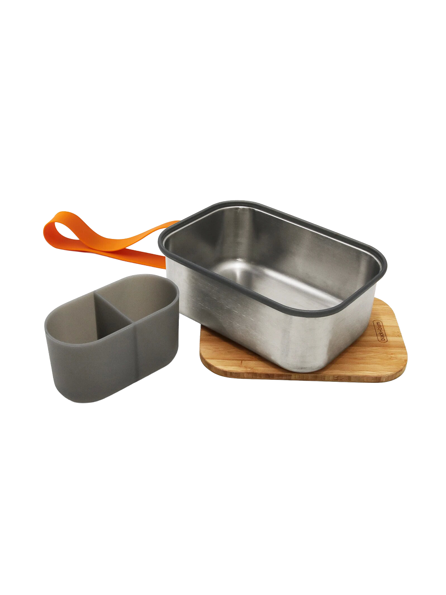 
Grande boîte à sandwichs Premium en acier inoxydable « Blum » 1250 ml - Orange