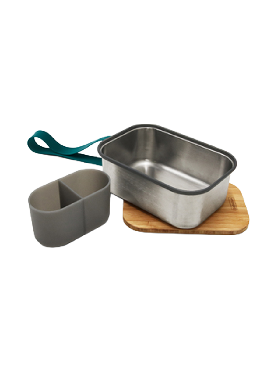 
Grande boîte à sandwichs Premium en acier inoxydable « Blum » 1250 ml - Essence