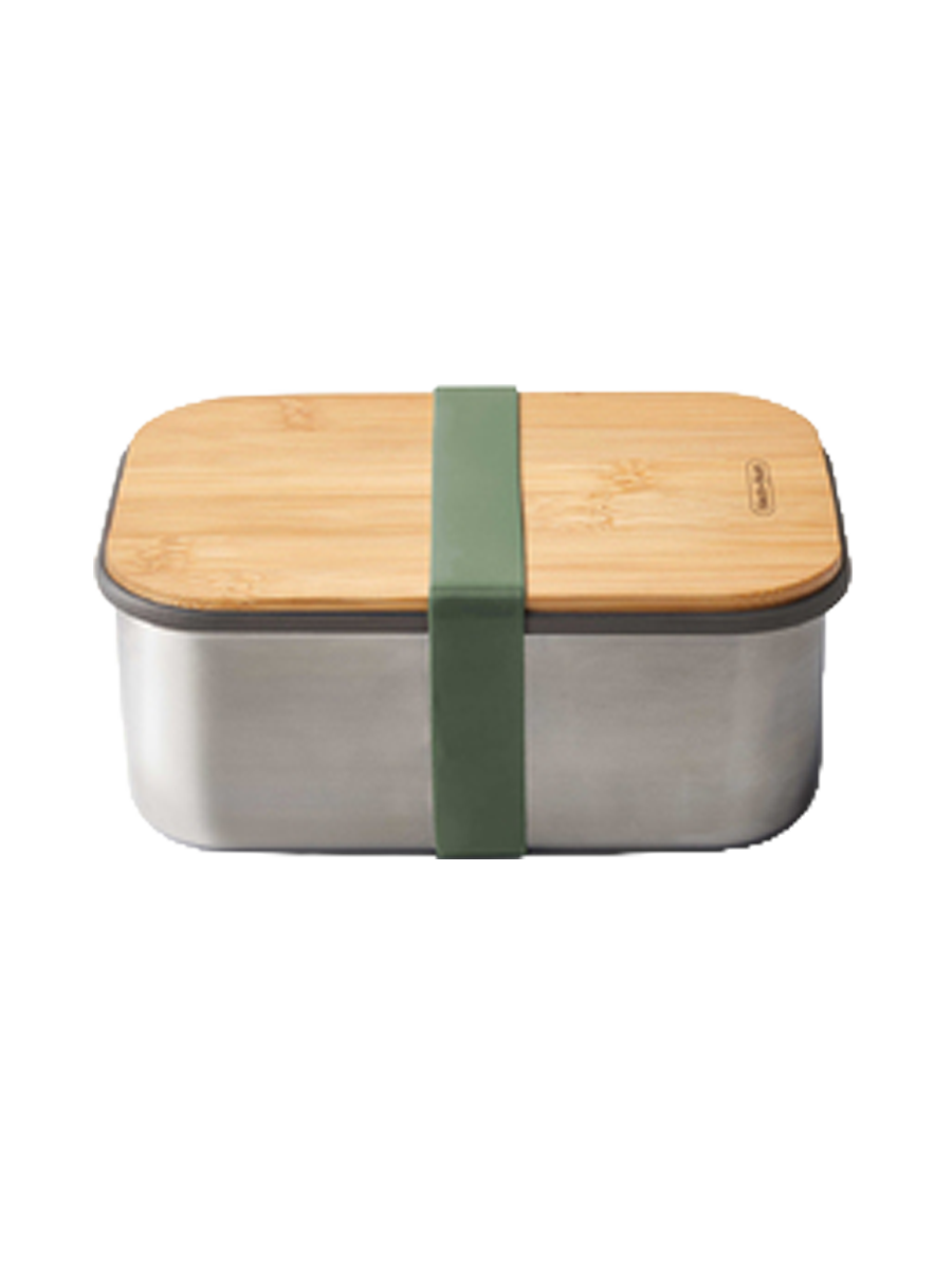 
Grande boîte à sandwichs Premium en acier inoxydable « Blum » 1250 ml - Vert olive