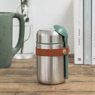 
Bouteille isotherme repas « Food Flask » en acier inoxydable de qualité supérieure, 400 ml - Vert olive