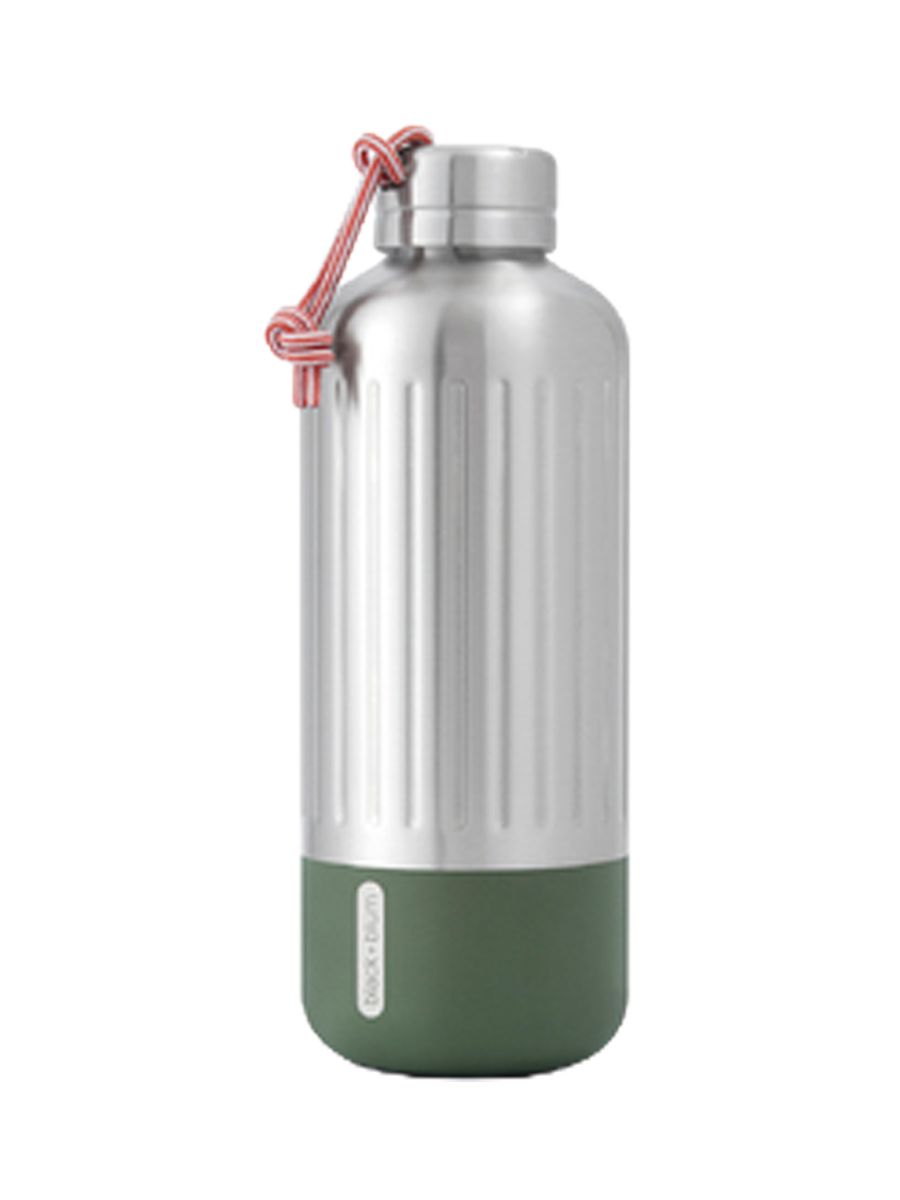 
Premium Stainless Steel Water Bottle "Explorer", 650 ml - Olive green