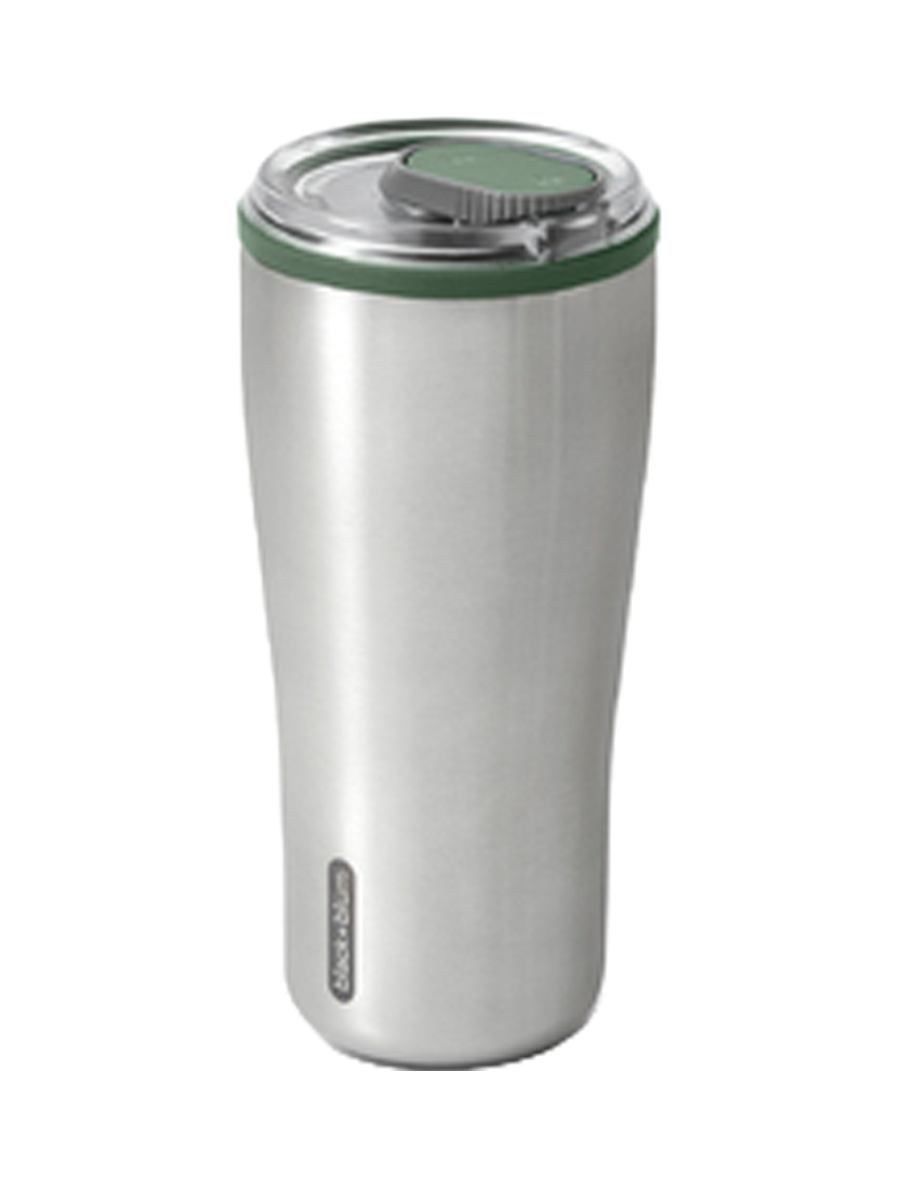 
Premium Travel Tumbler "Sinsy" 600 ml Stainless Steel - Olive/Silver