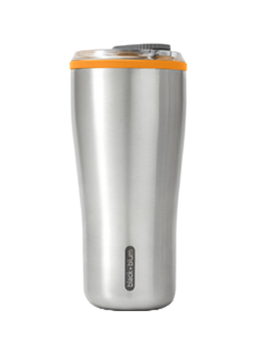 
Premium Travel Tumbler "Sinsy" 600 ml Stainless Steel - Orange/Silver
