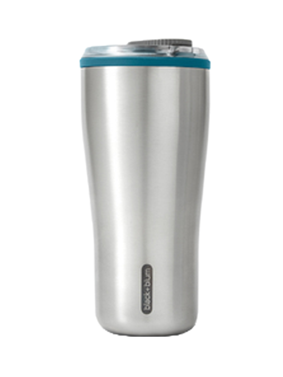 
Premium Travel Tumbler "Sinsy" 600 ml Stainless Steel - Petrol/Silver