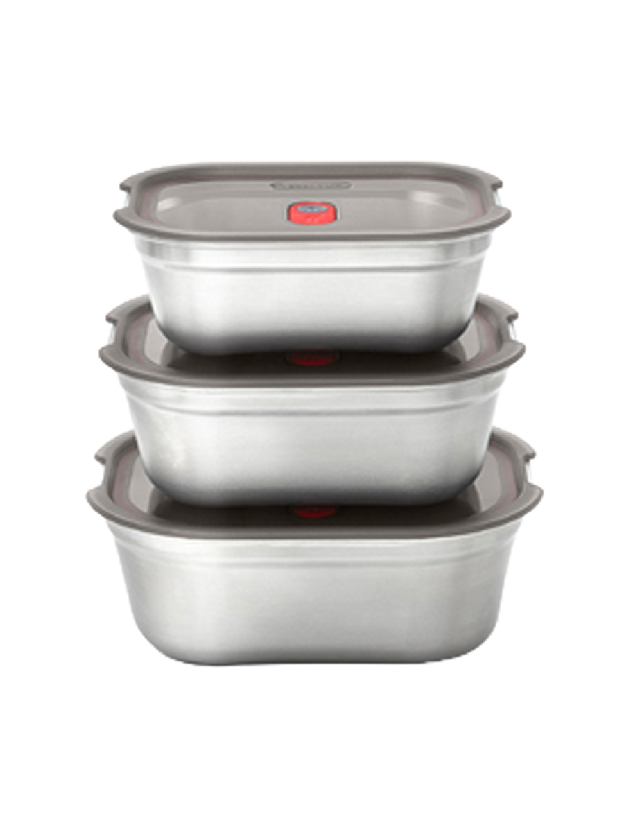 
Set of 3 Premium Multifunctional Food Boxes "Stellum", Assorted