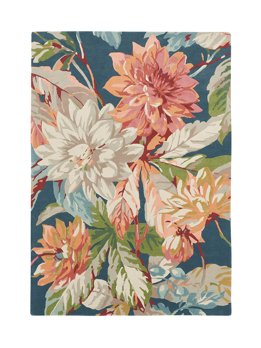 
Tapis design « Dahlia & Rosehip » – tufté main, 100 % pure laine vierge - 170 x 240 cm