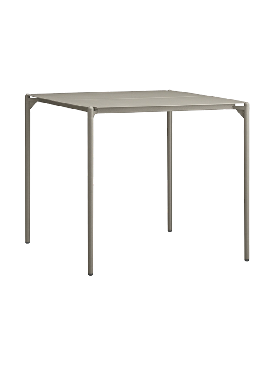 
Table à manger design intérieur/extérieur « Novo » 80 x 80 cm - Taupe