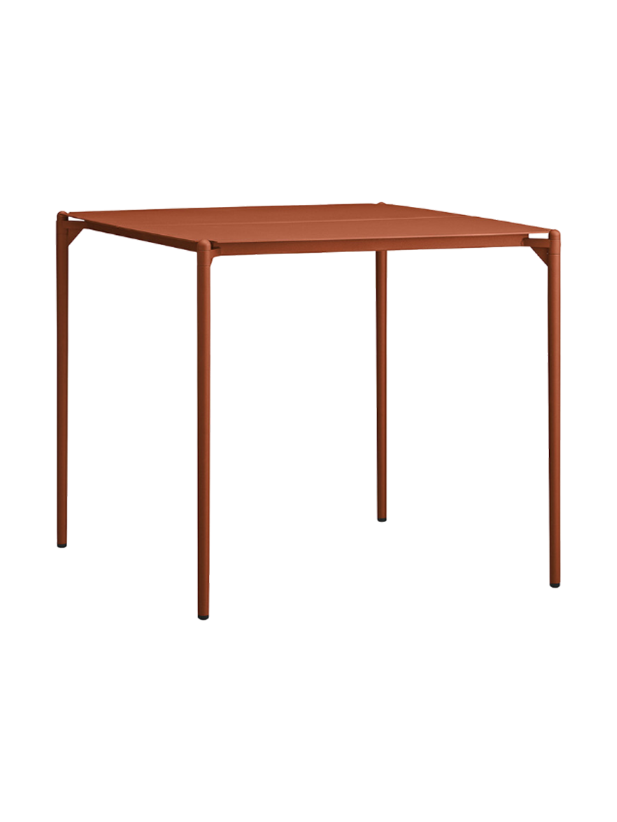 
Table à manger design intérieur/extérieur « Novo » 80 x 80 cm - Pain d'épices