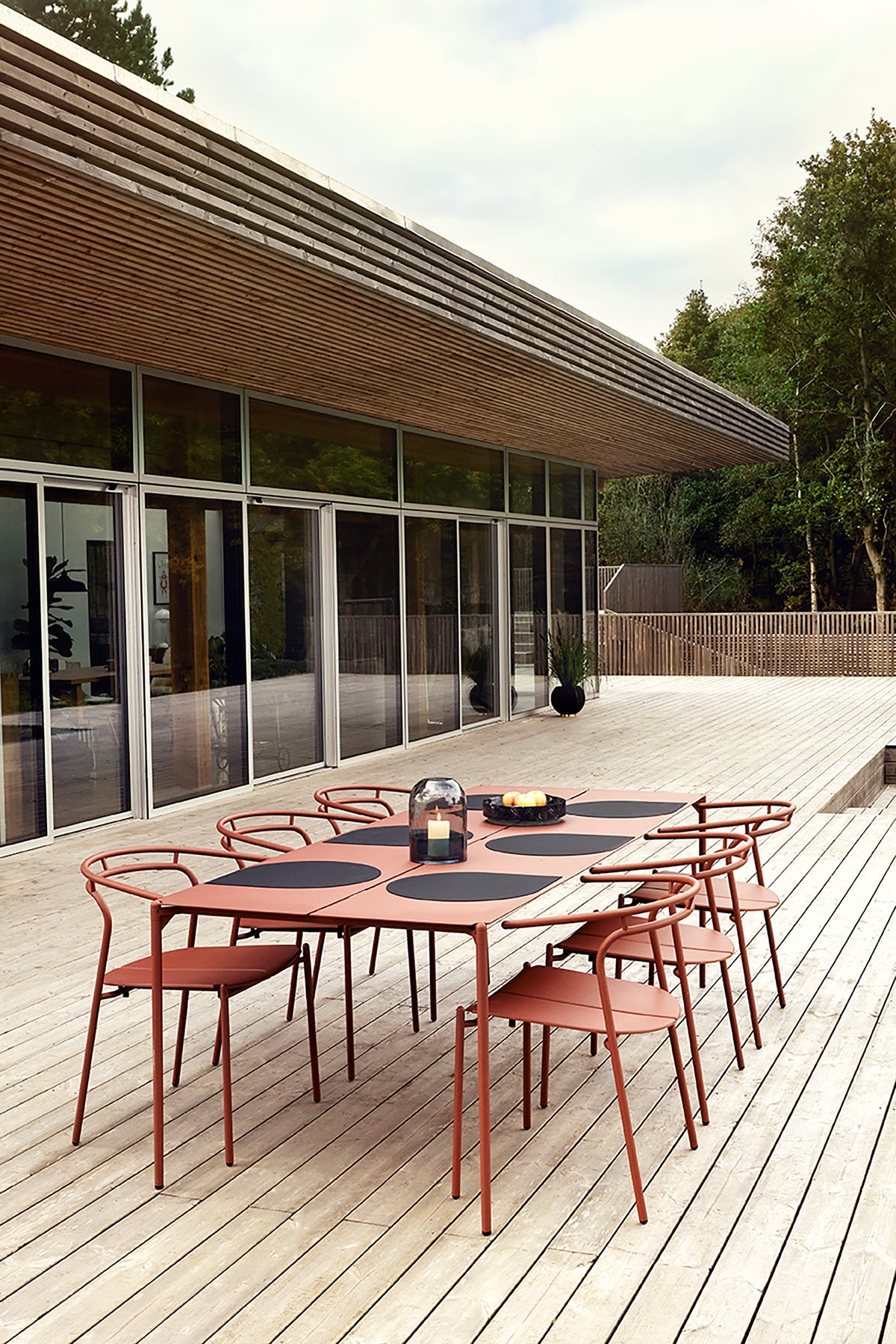 
In-/Outdoor Design Esstisch „Novo“ 240 x 90 cm - Ginger Bread
