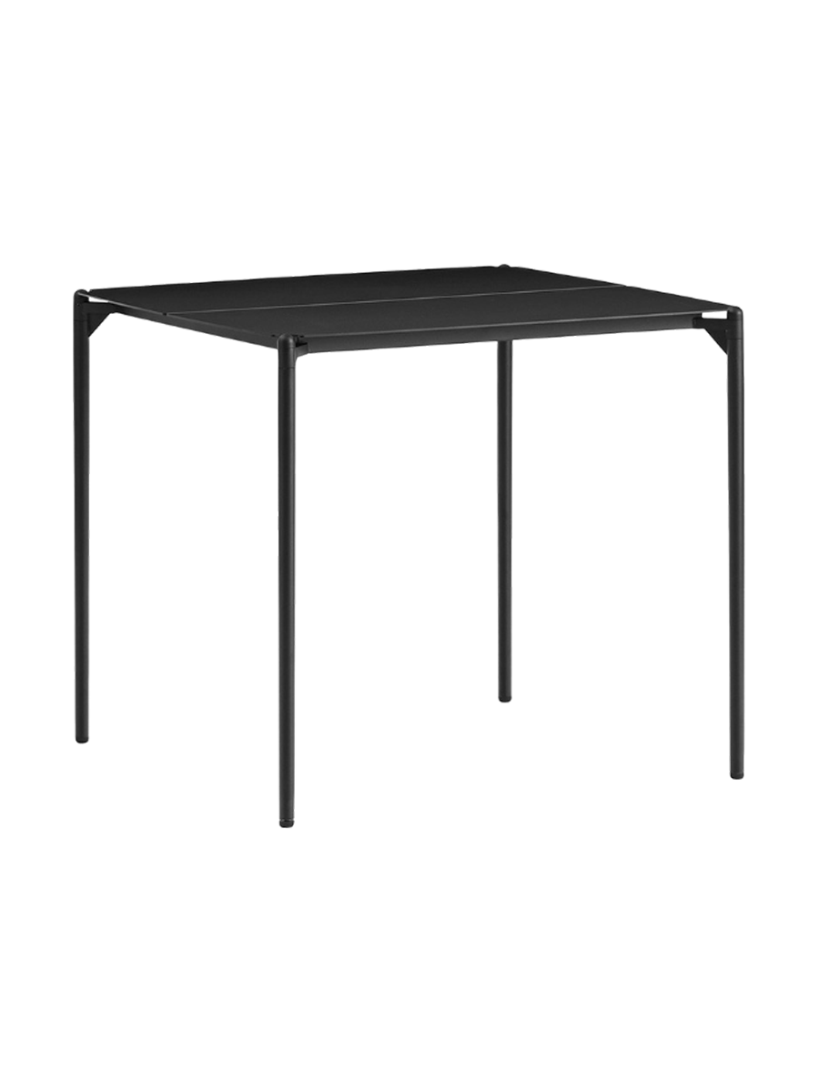 
Table à manger design intérieur/extérieur « Novo » 80 x 80 cm - Noir
