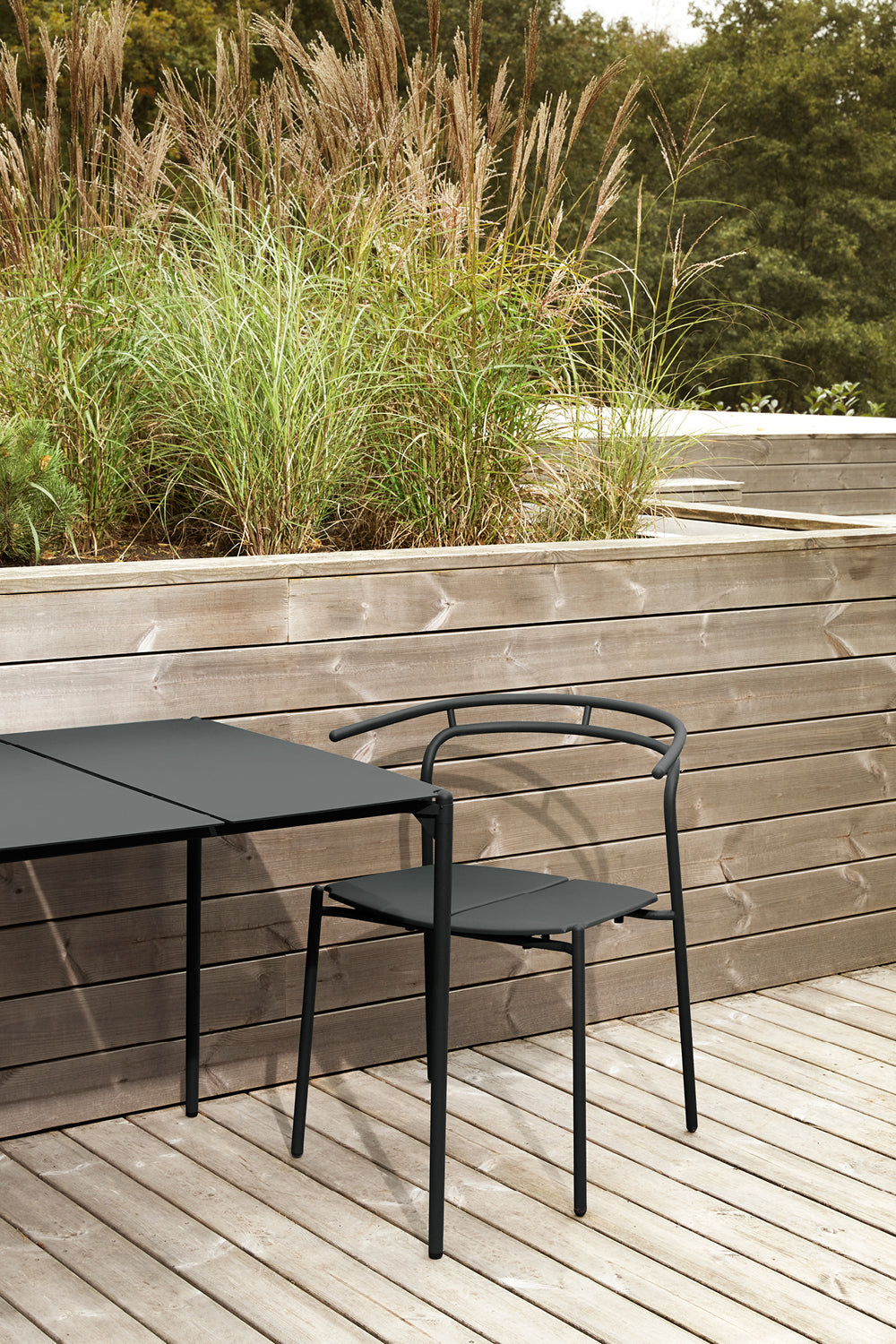 
Table à manger design intérieur/extérieur « Novo » 80 x 80 cm - Noir