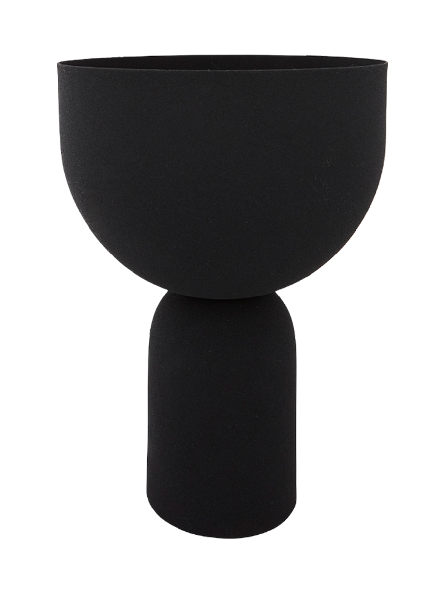 
Designer Plant Pot "Torus" Ø 22 x 30.6 cm, Black