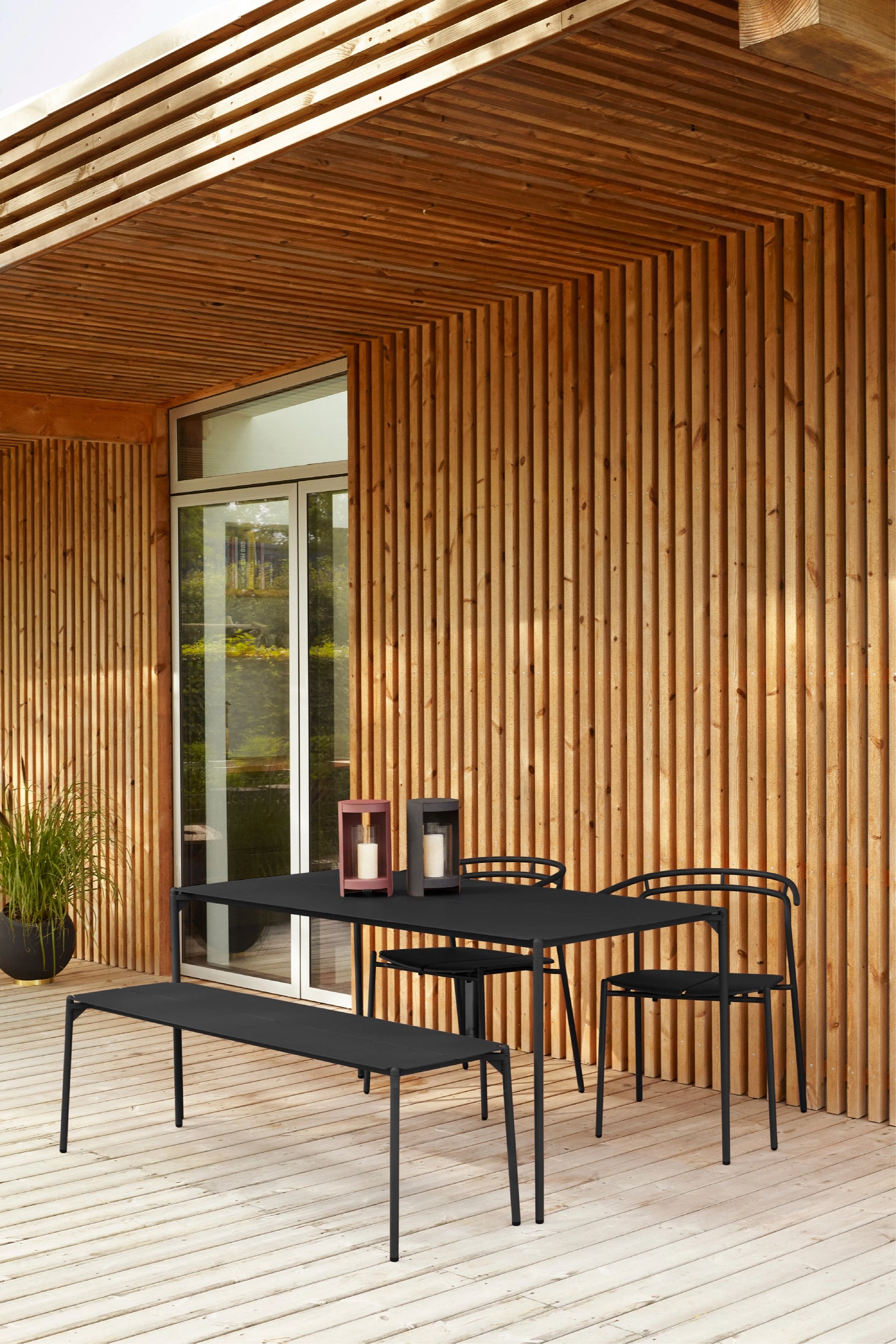 
Banc design d'intérieur/extérieur « Novo » - Noir