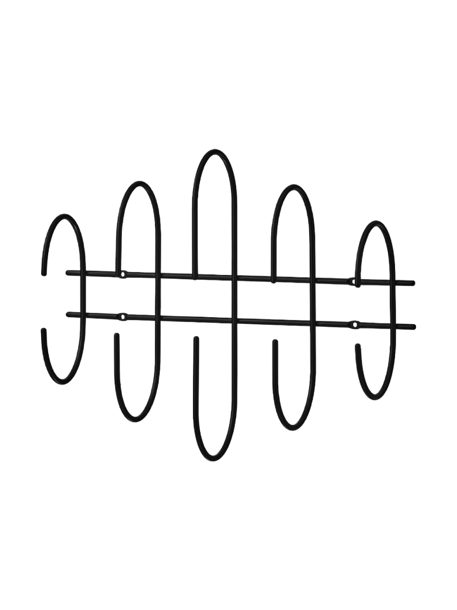 
Patère murale design « Moveo » - Medium - Noir