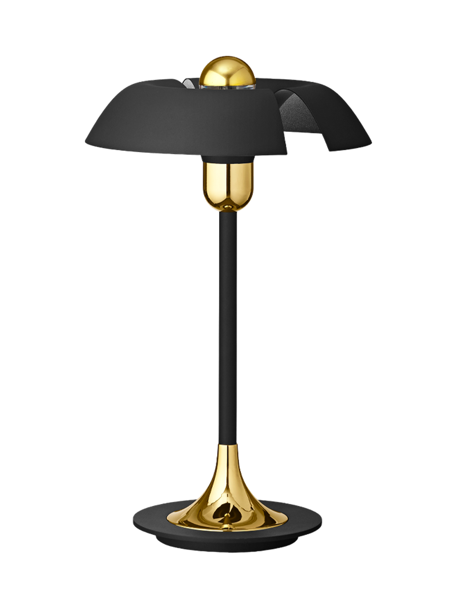 
Lampada da tavolo di design „Cycnus“ Ø 30 x 48 cm - Nero