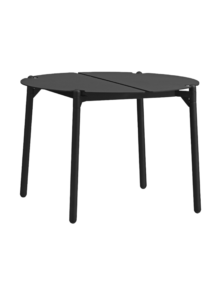 
Table d'appoint design intérieur/extérieur « Novo » Ø 50 cm - Noir