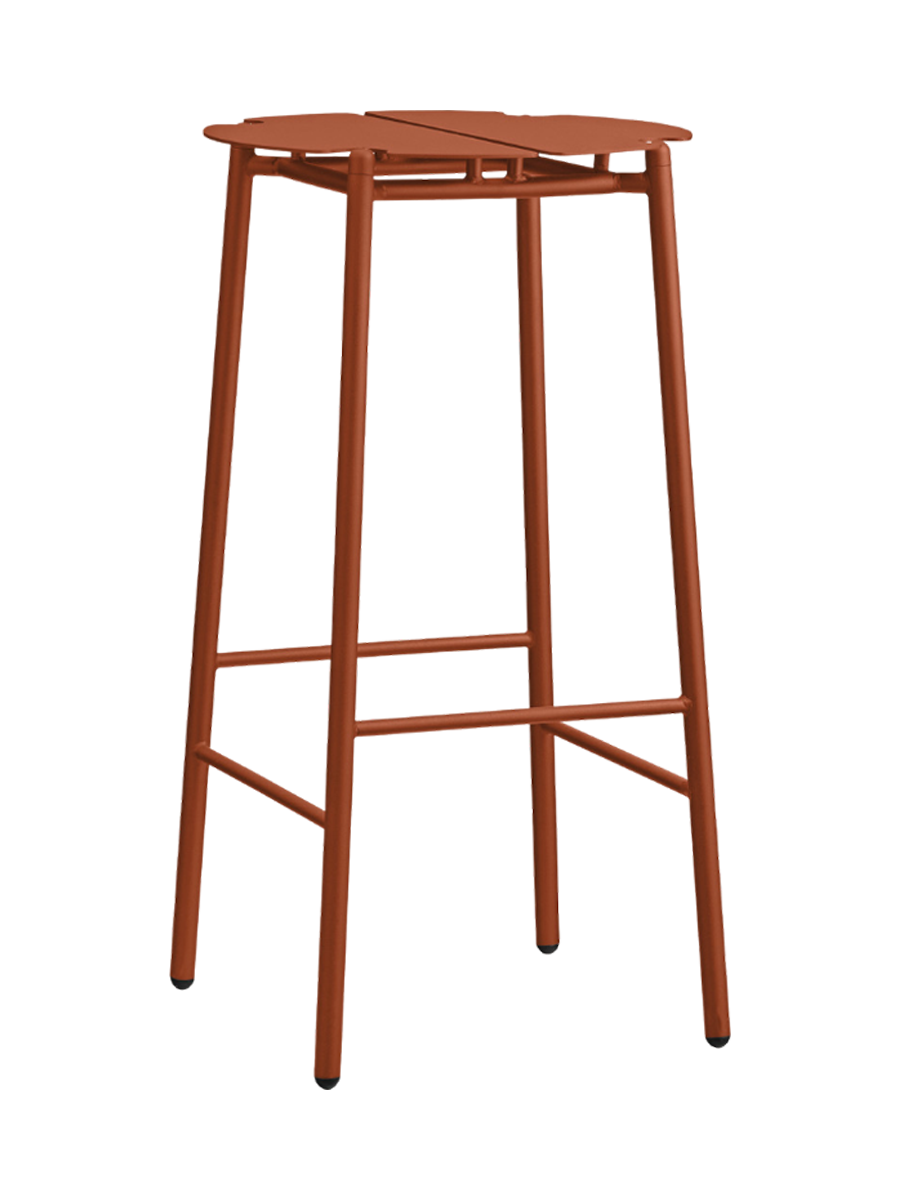 
Tabouret de bar design intérieur/extérieur « Novo » - Pain d'épices