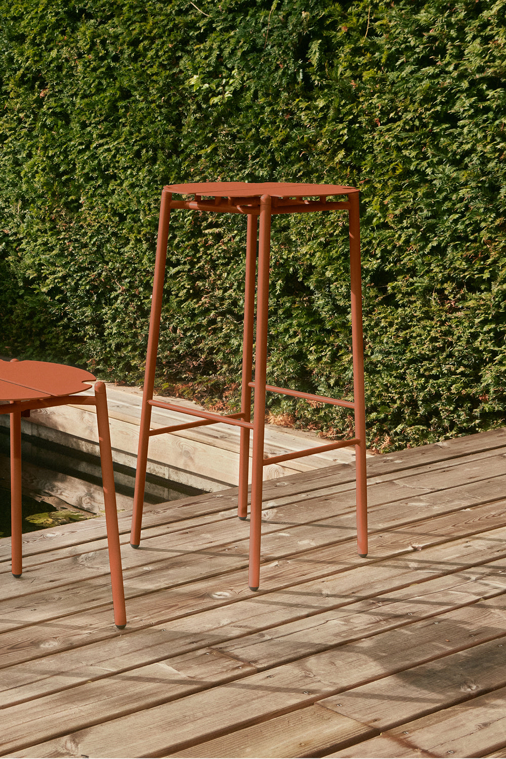
Tabouret de bar design intérieur/extérieur « Novo » - Pain d'épices