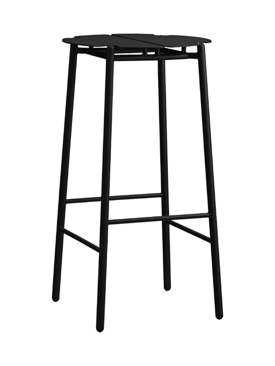 
Tabouret de bar design intérieur/extérieur « Novo » - Noir