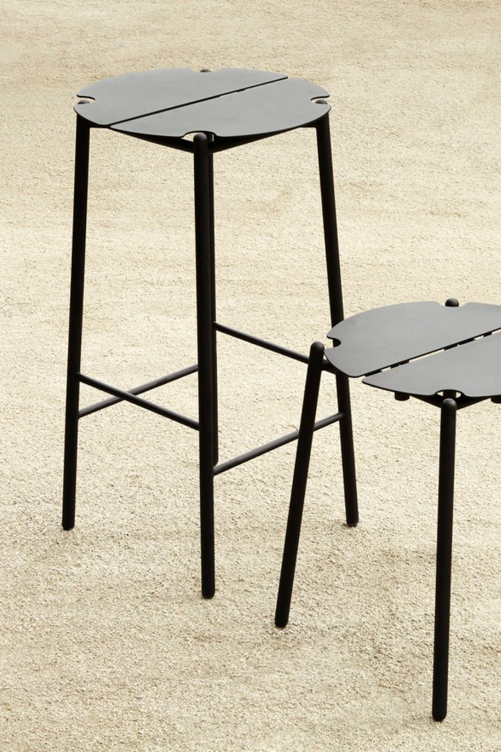 
Tabouret de bar design intérieur/extérieur « Novo » - Noir