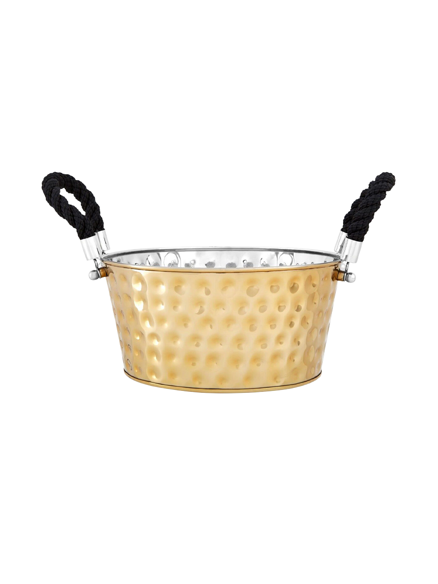 
"Miresa" stainless steel design bottle cooler - Gold / Large