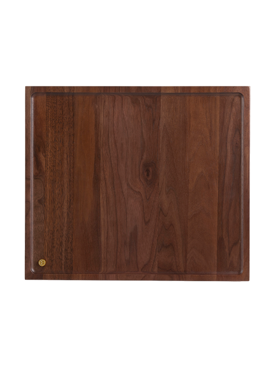 
Solid Wood Design Tray "Sessio" 39.5 x 34 cm - Nut tree