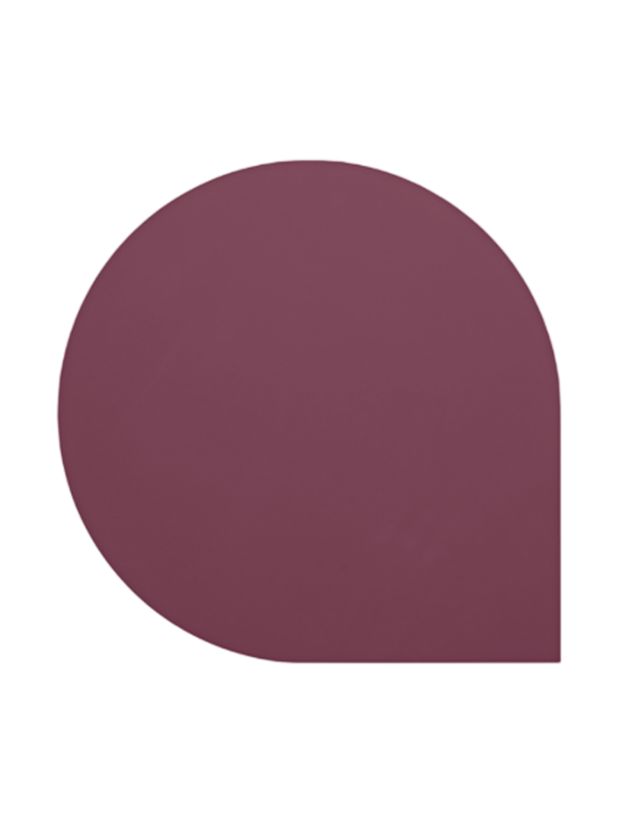 
Dessous de verre design « Stilla » lot de 4 - Bordeaux