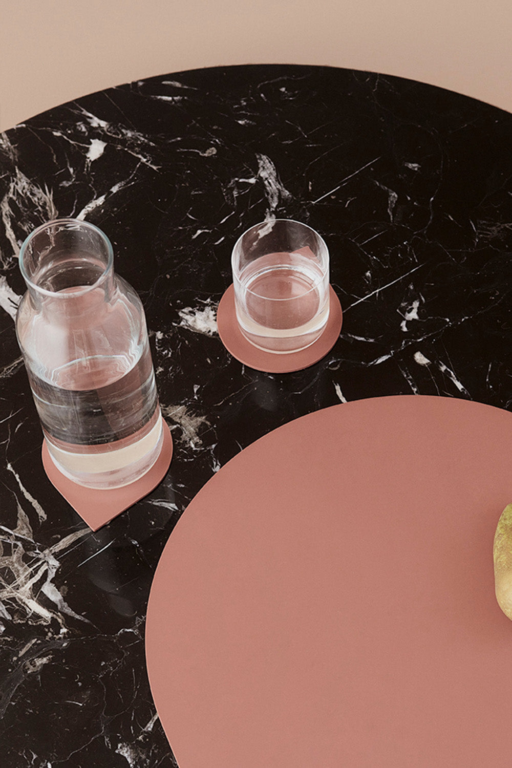 
Dessous de verre design « Stilla » lot de 4 - Pain d'épices