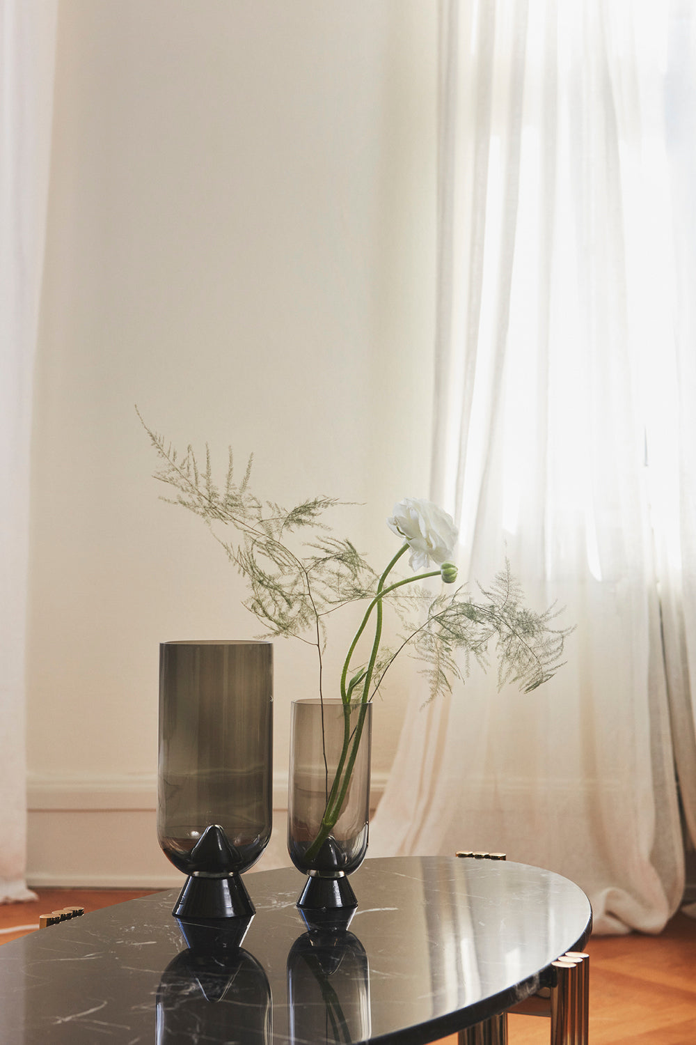 
Vaso di design „Glacies“ Ø 12.6 x 29 cm - Nero