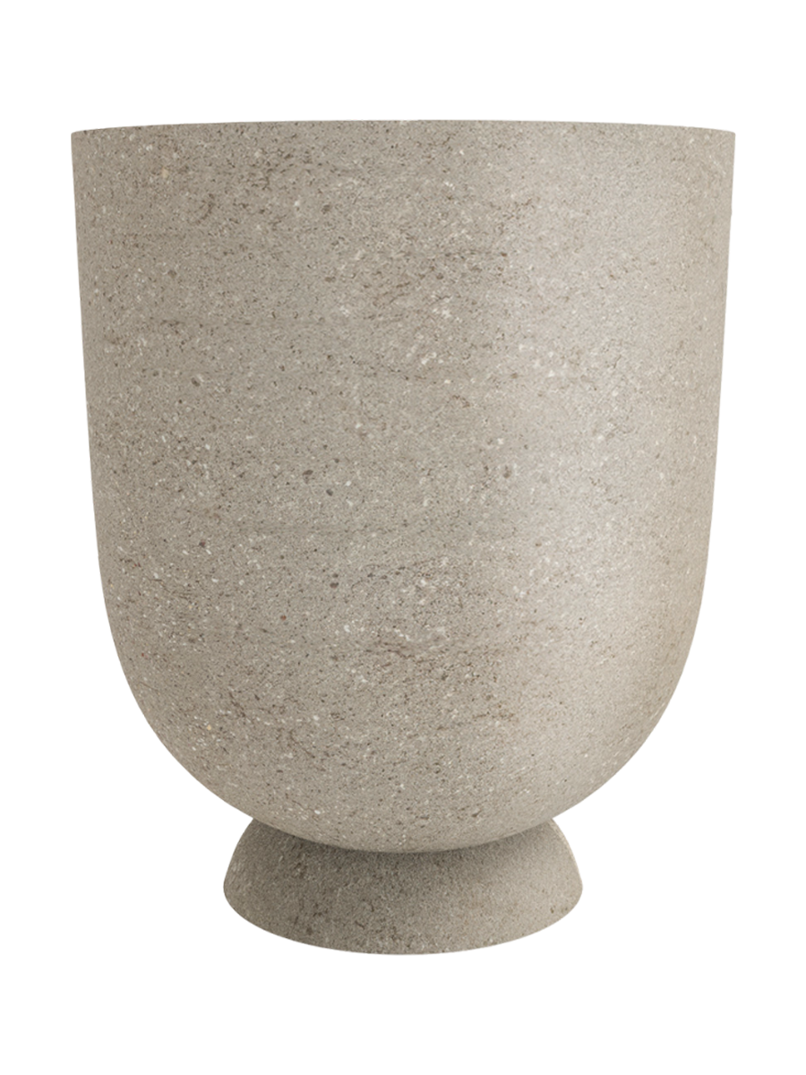 
Portavaso di design per interni/esterni „Terra“, sabbia - Ø 40 x 45 cm