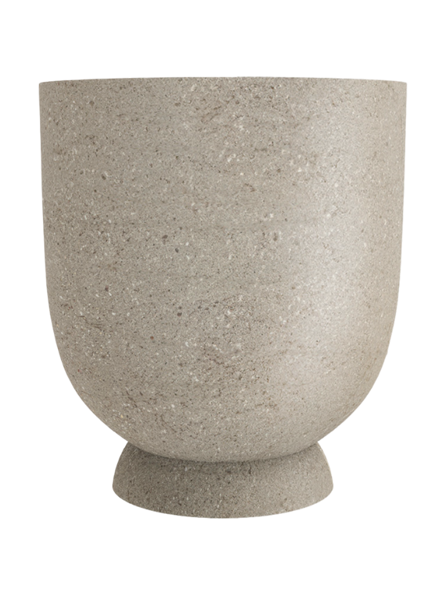 
Portavaso di design per interni/esterni „Terra“, sabbia - Ø 50 x 60 cm