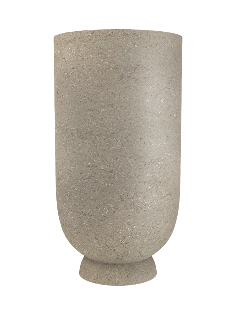 
Portavaso di design per interni/esterni „Terra“, sabbia - Ø 40 x 75 cm