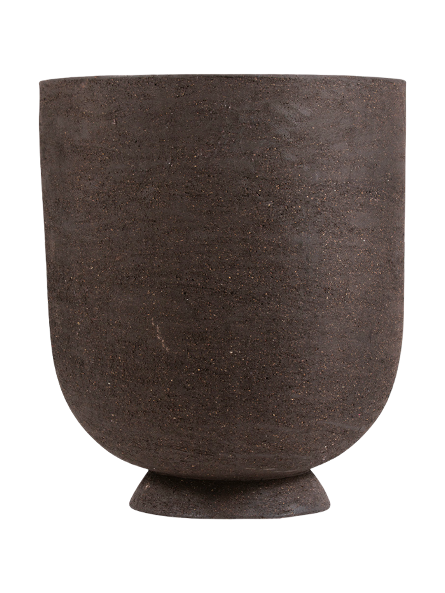 
Indoor/Outdoor Designer Flower Pot "Terra", Java Brown - Ø 40 x 45 cm