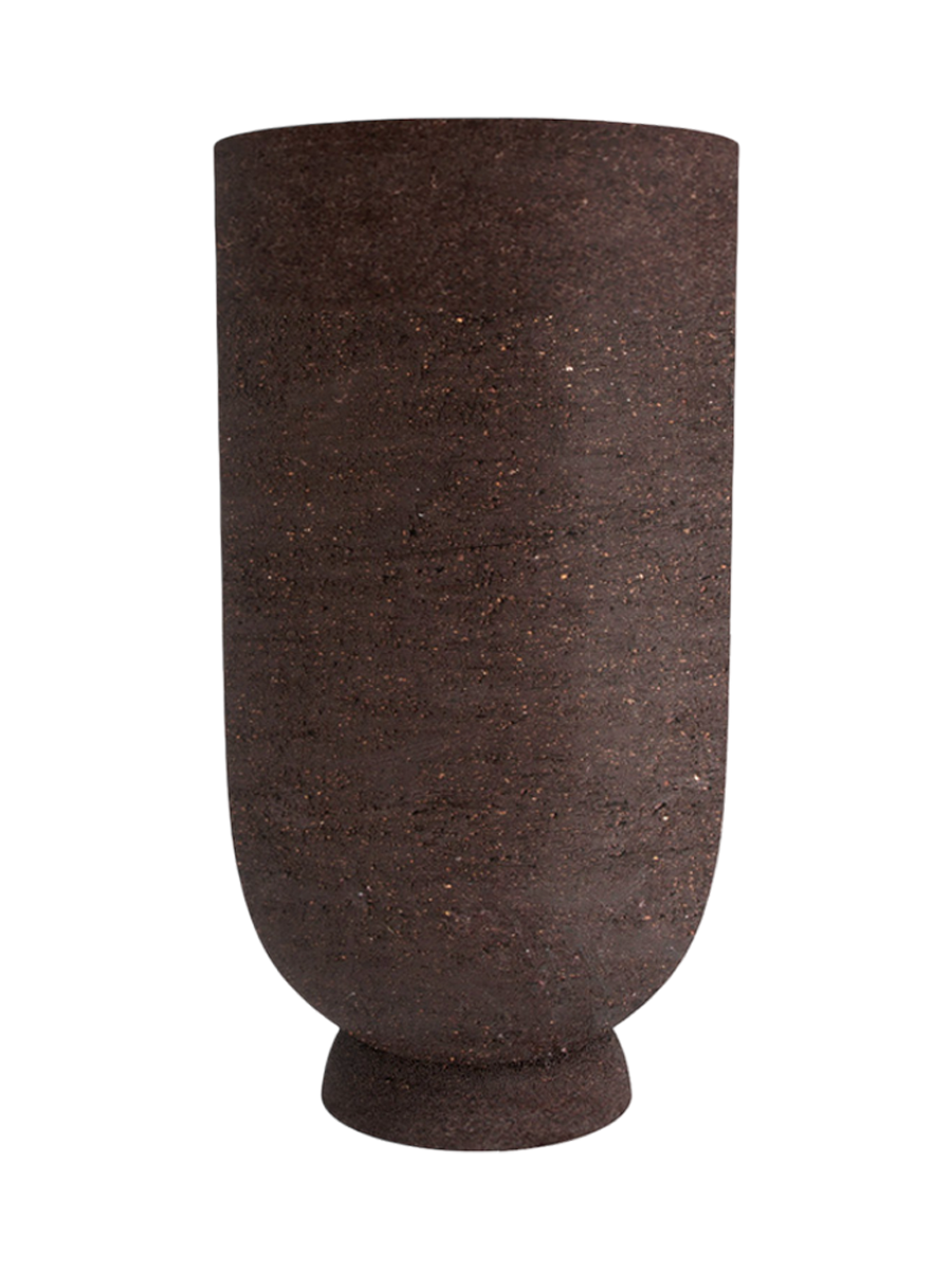 
Indoor/Outdoor Designer Flower Pot "Terra", Java Brown - Ø 40 x 75 cm