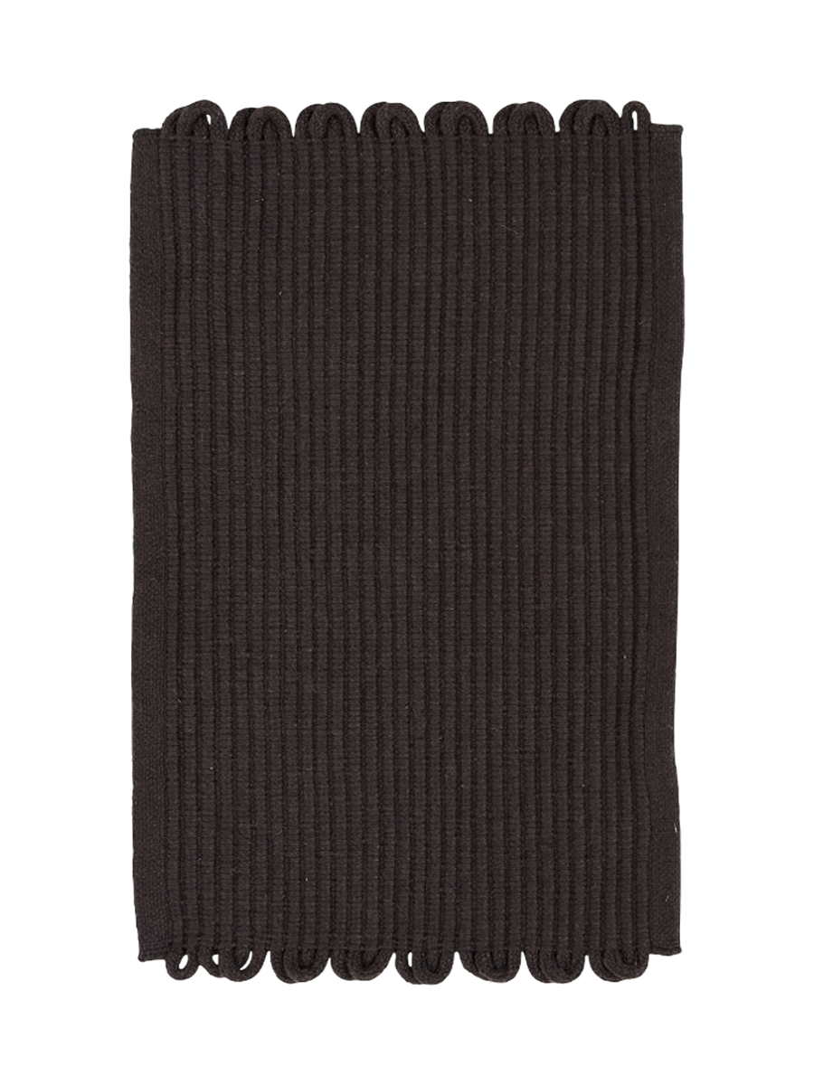 
"Redono" designer doormat made from recycled PET yarn, 50 x 70 cm - Dark grey