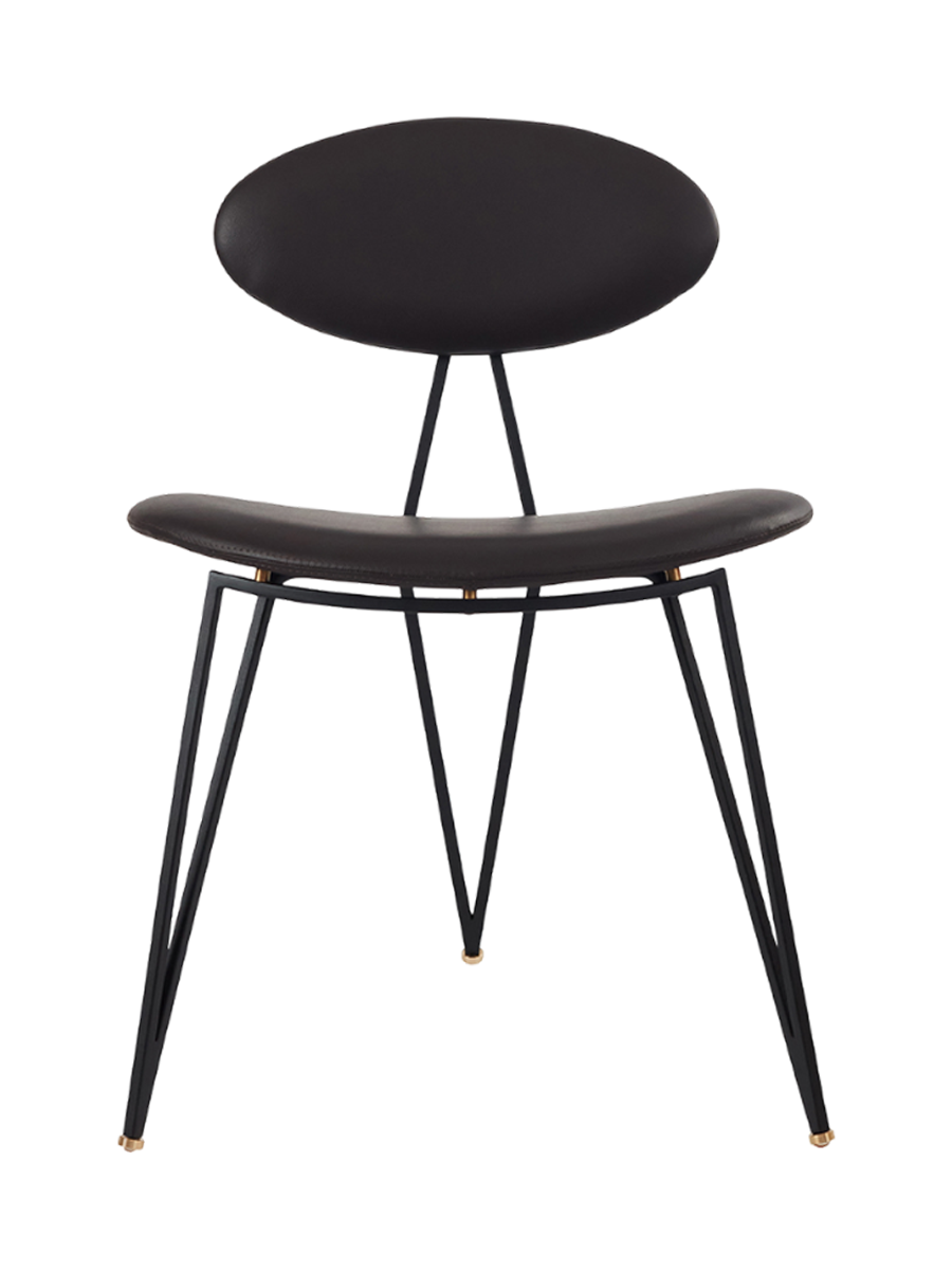 
Genuine Leather Design Chair "Semper" - Java Brown