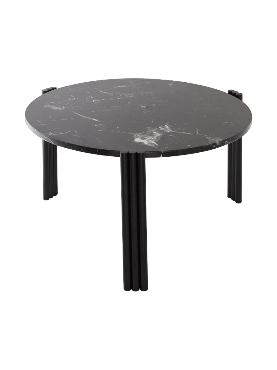 
Marble Design Side/Coffee Table "Tribus" Black - Ø 60 x 35 cm