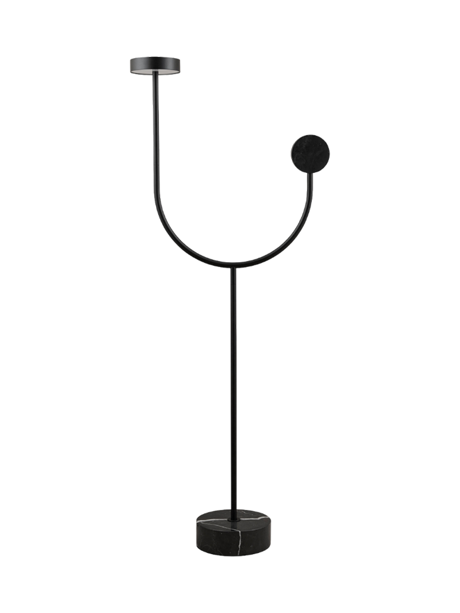 
LED Design Floor Lamp "Grasil" with Marble Base