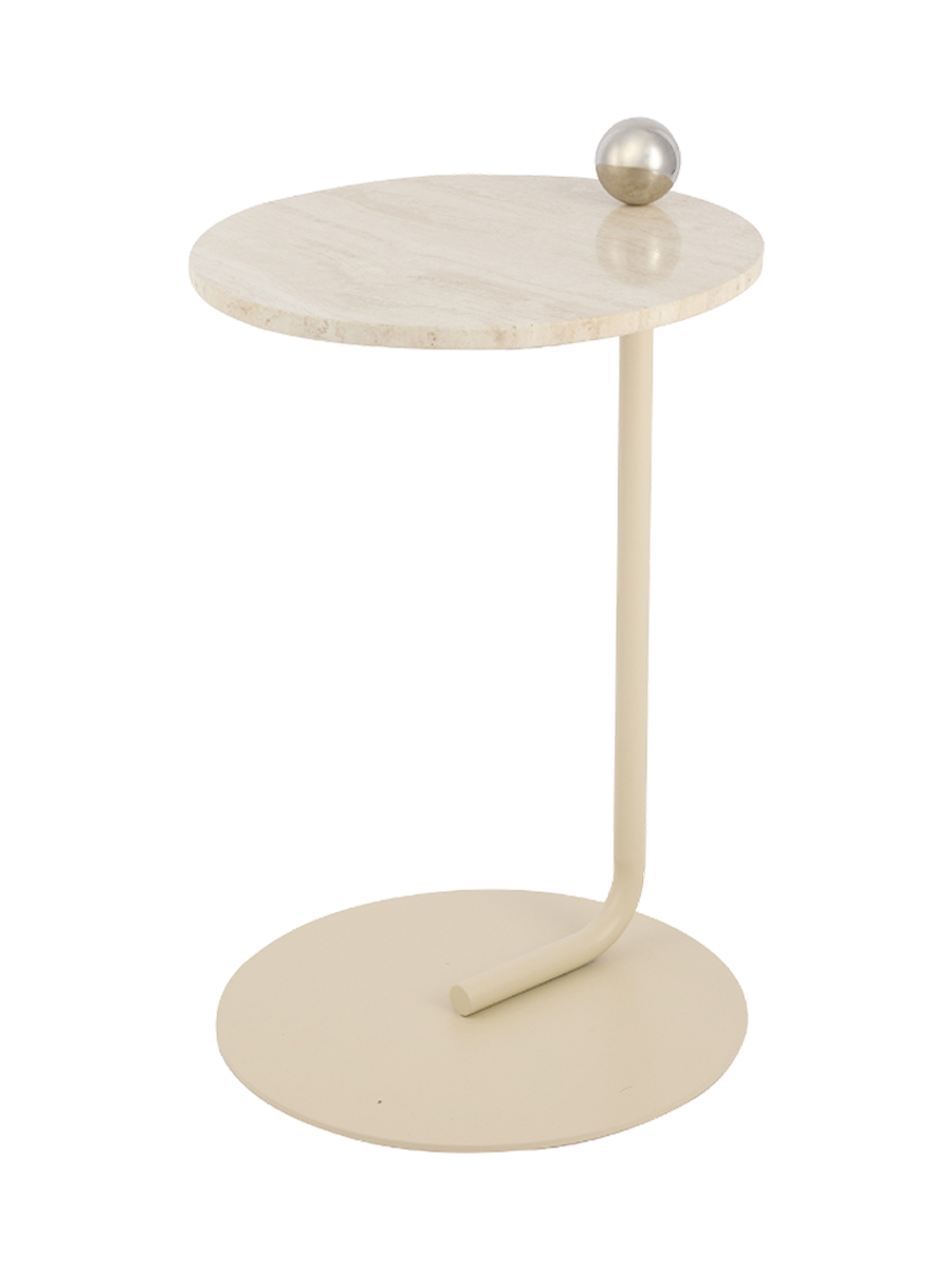 
Travertine Design Side Table "Castellum" Ø 40 x 60 cm