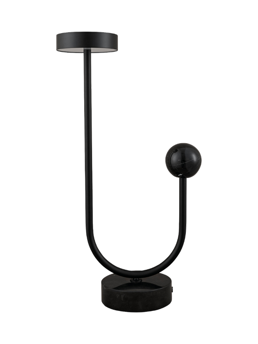 
Lampada da tavolo LED di design «Grasil» con base in marmo